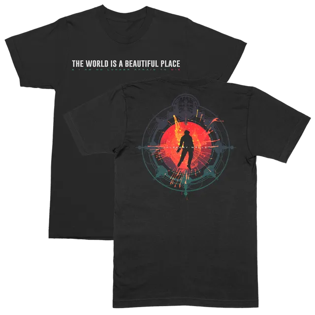 the-world-is-a-beautiful-place-illusory-walls-t-shirt-schwarz-baumwolle image 1