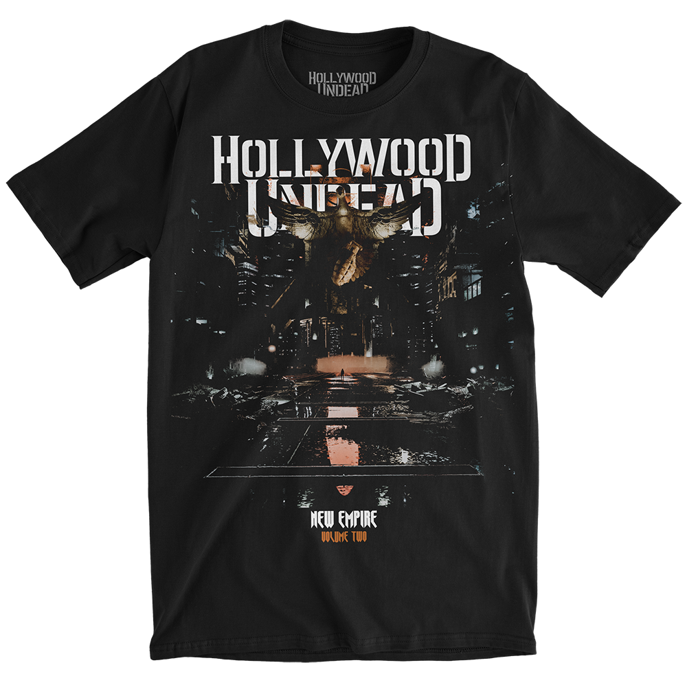 hollywood-undead-new-empire-vol-2-cover-t-shirt-schwarz-unisex image 1