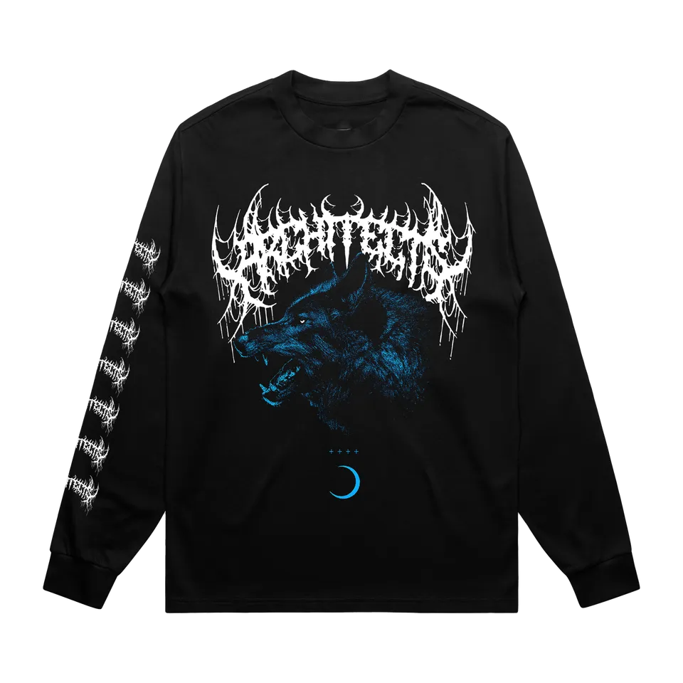 architects-wolf-longsleeve-schwarz-kammgarn image 1