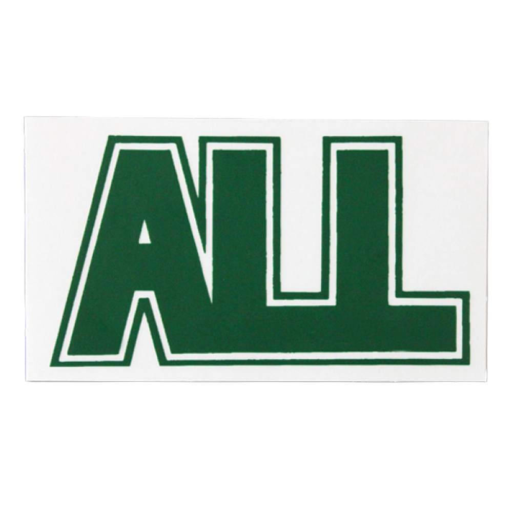 all-logo-sticker-gr-n-aufkleber-4-x-2-zoll image 1