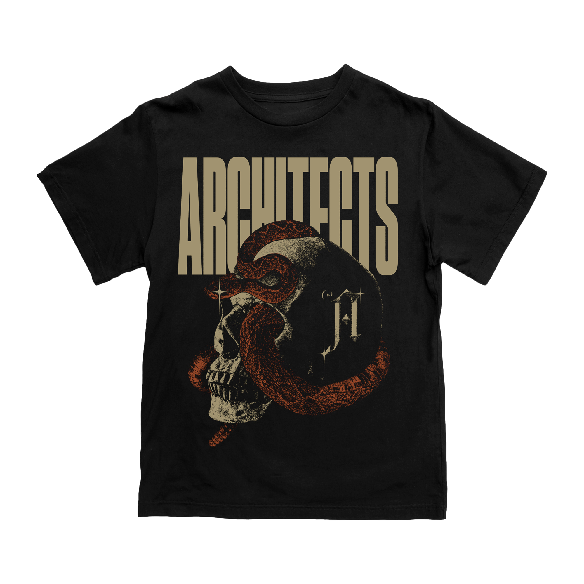 architects-snake-skull-t-shirt-schwarz-baumwolle image 1