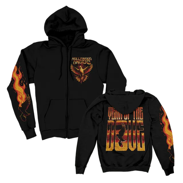 hollywood-undead-year-of-the-dove-zip-hoodie-schwarz-fleece image 1