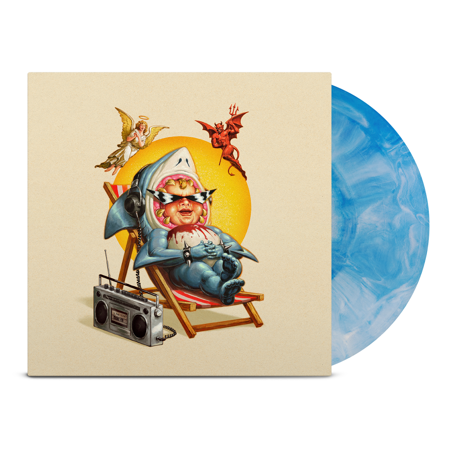 drain-is-your-friend-kewpie-blue-splash-vinyl-lp-limitiert image 1
