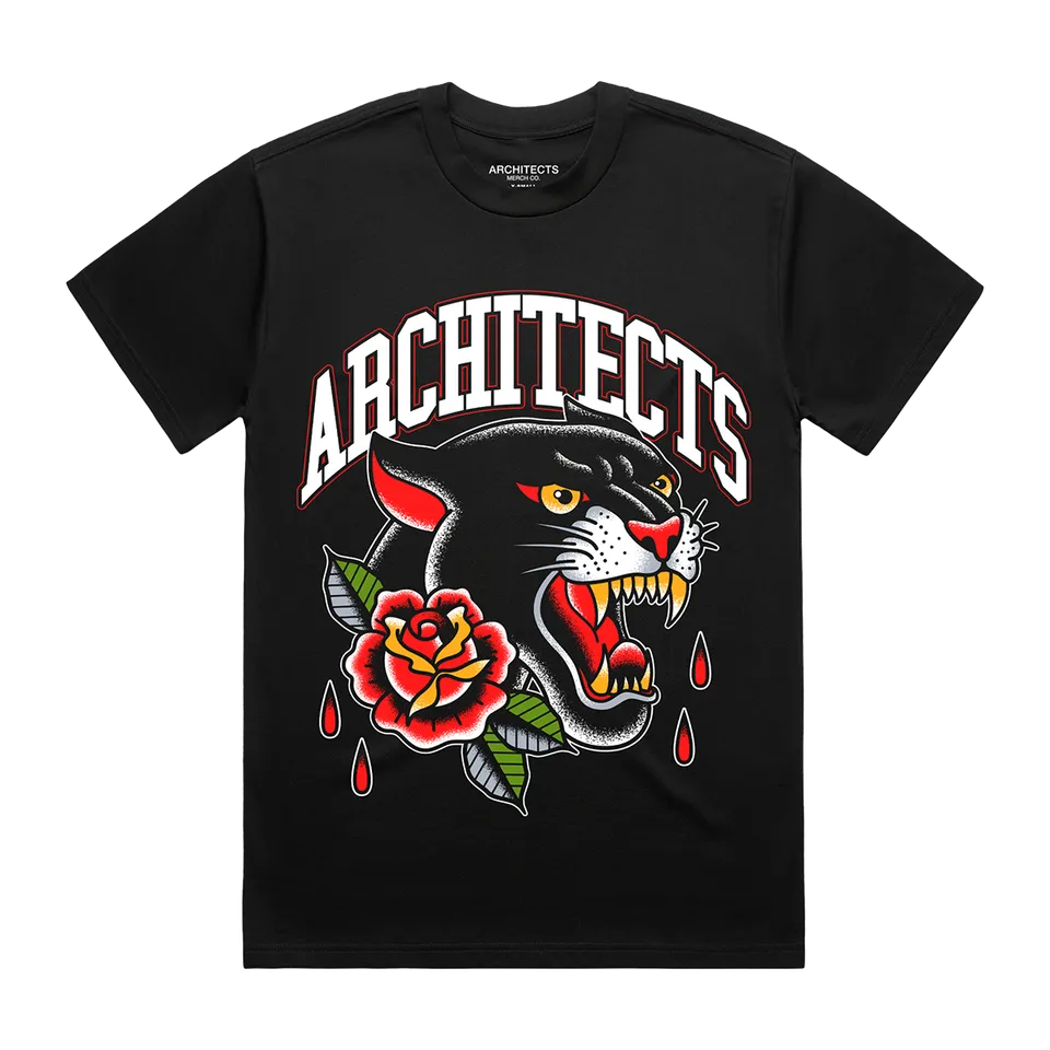 architects-panther-tattoo-t-shirt-schwarz-baumwolle image 1