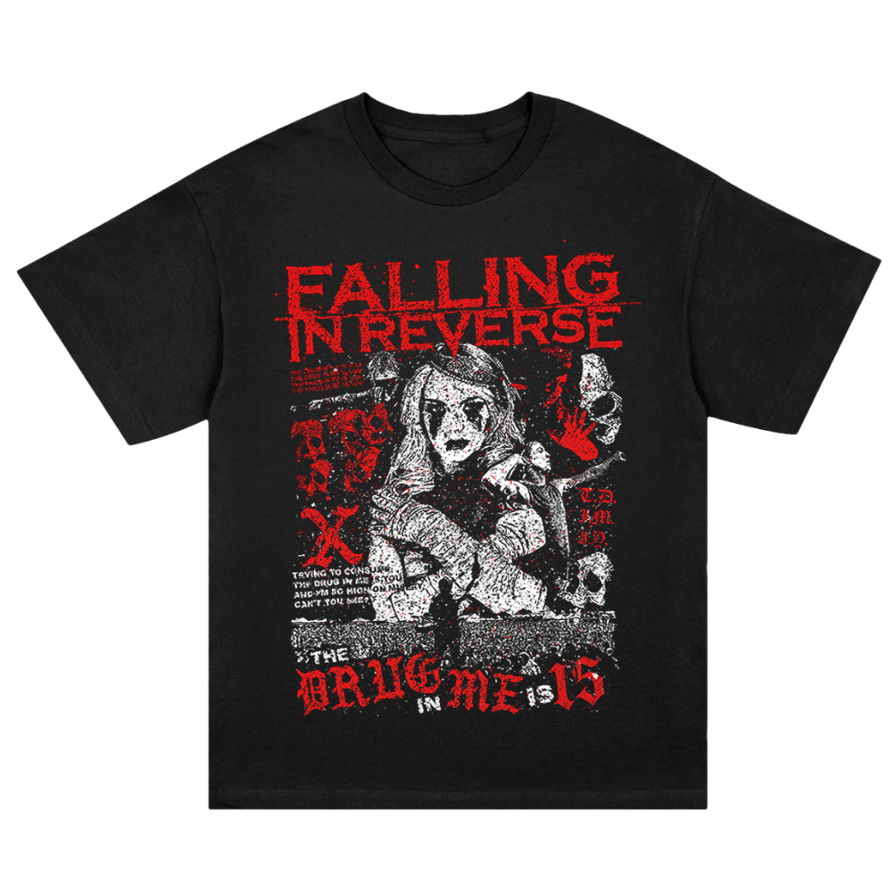 falling-in-reverse-the-drug-in-me-15-tee-t-shirt-baumwolle image 1