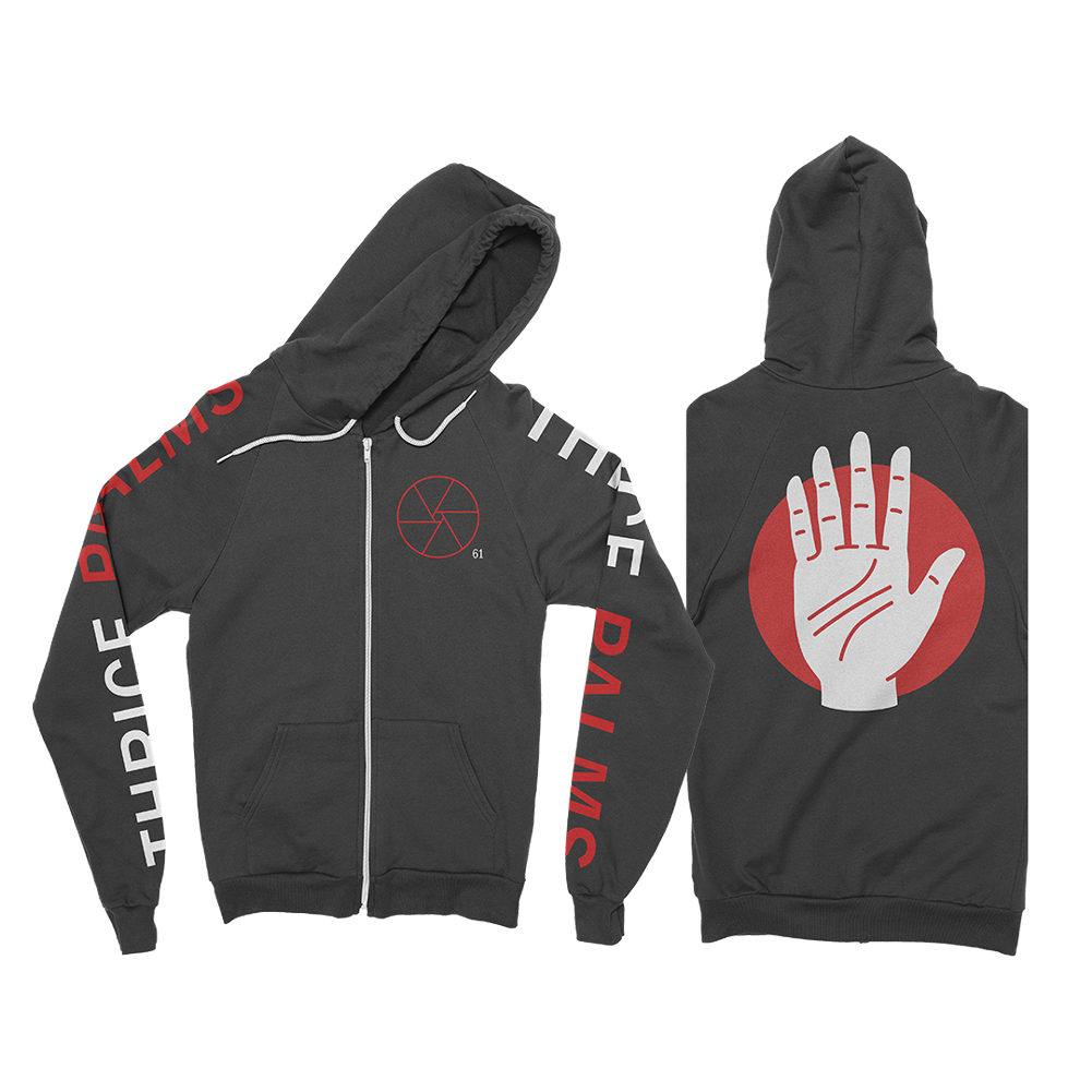 thrice-palms-zip-up-hoodie-schwarz-kapuzenjacke image 1