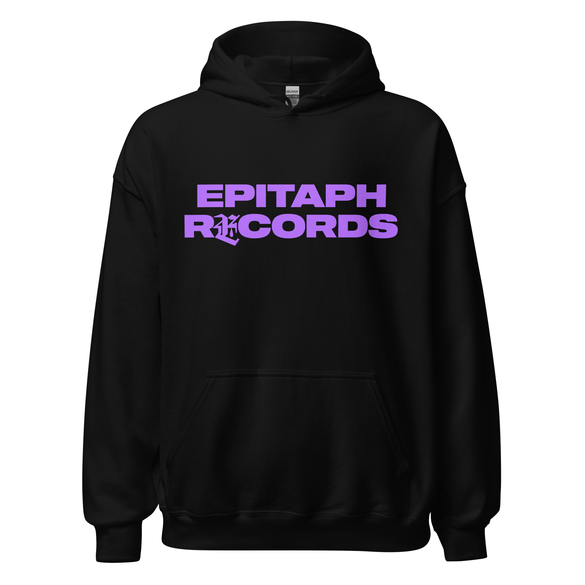 epitaph-records-logo-hoodie-schwarz-kapuzenpullover-baumwolle image 1