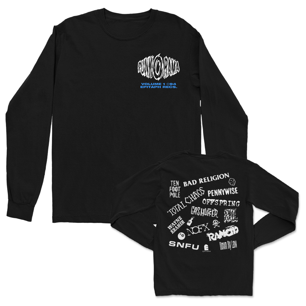 punk-o-rama-vol-1-logos-longsleeve-schwarz-baumwolle image 1