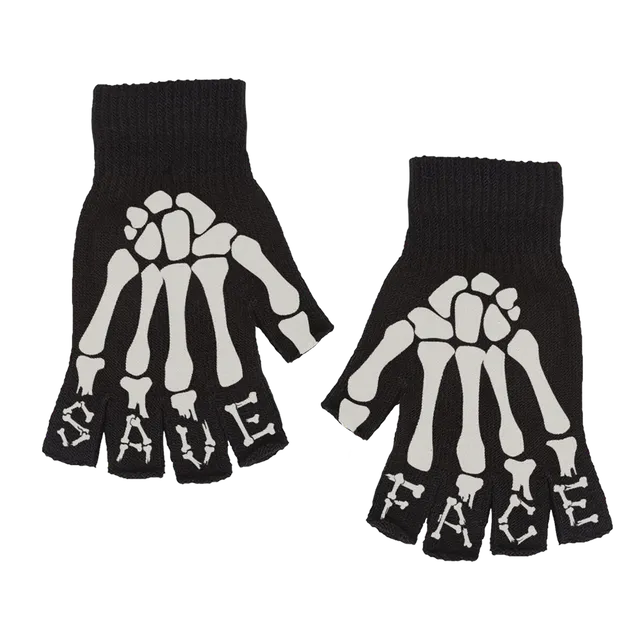 save-face-skeleton-fingerlose-handschuhe-schwarz image 1