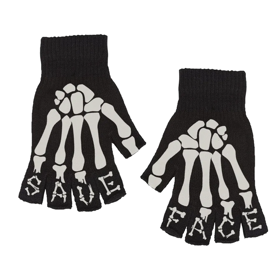 save-face-skeleton-fingerlose-handschuhe-schwarz image 1