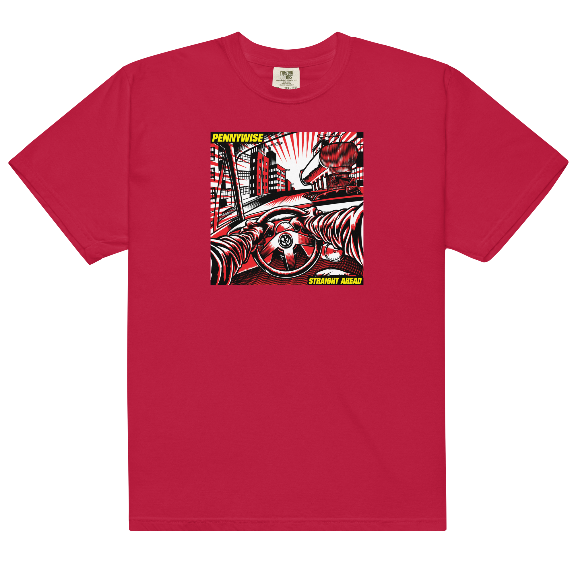 straight-ahead-t-shirt-rot-album-artwork-baumwolle image 1
