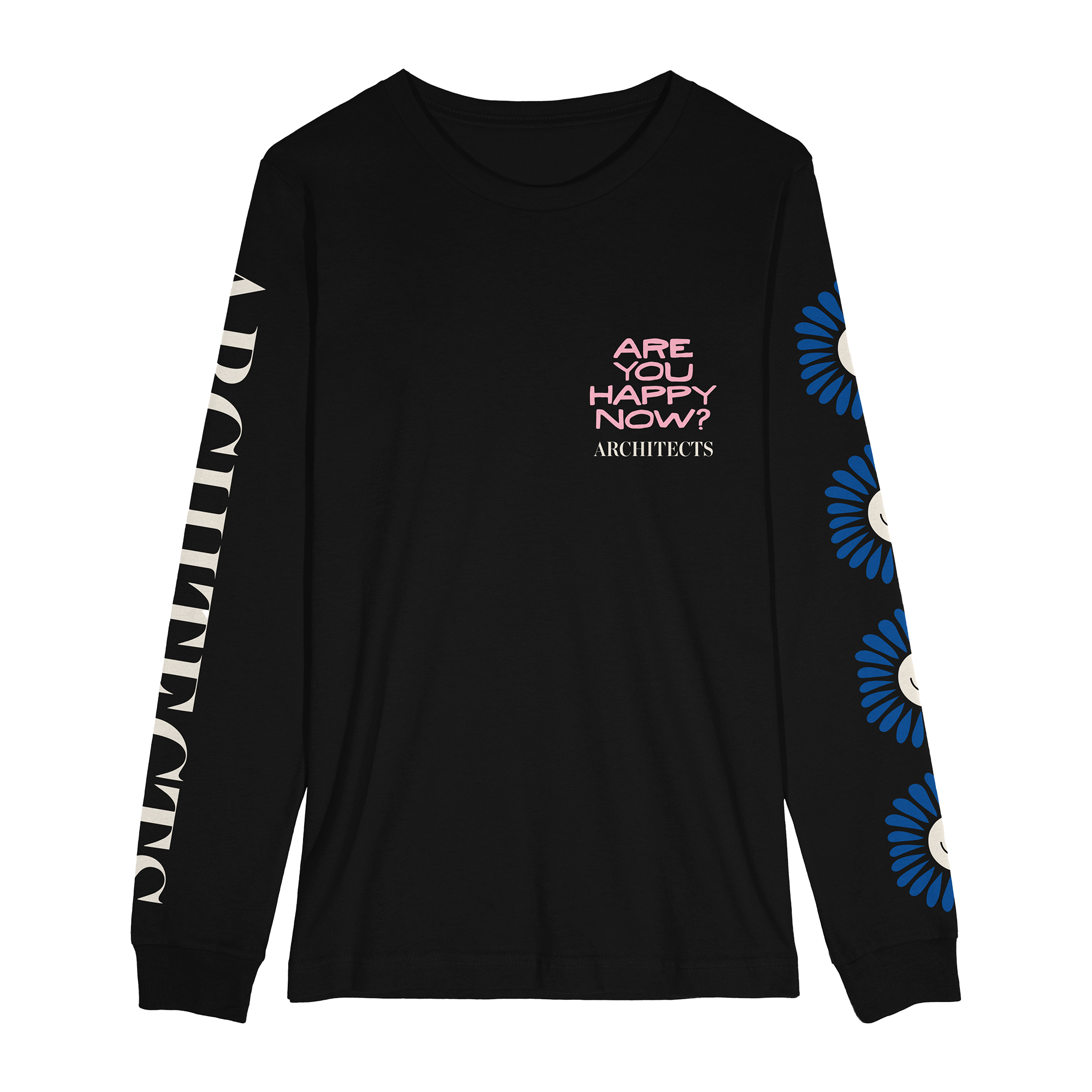 architects-are-you-happy-now-longsleeve-schwarz-baumwolle image 1