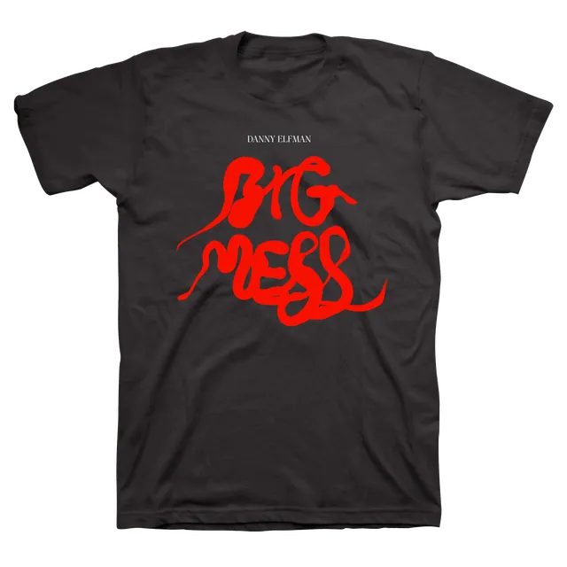 danny-elfman-big-mess-logo-t-shirt-schwarz-baumwolle image 1
