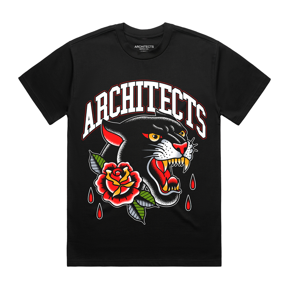 architects-panther-tattoo-t-shirt-schwarz-baumwolle image 1
