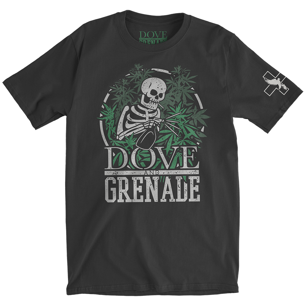 hollywood-undead-make-me-feel-undead-t-shirt-skelett-schwarz image 1