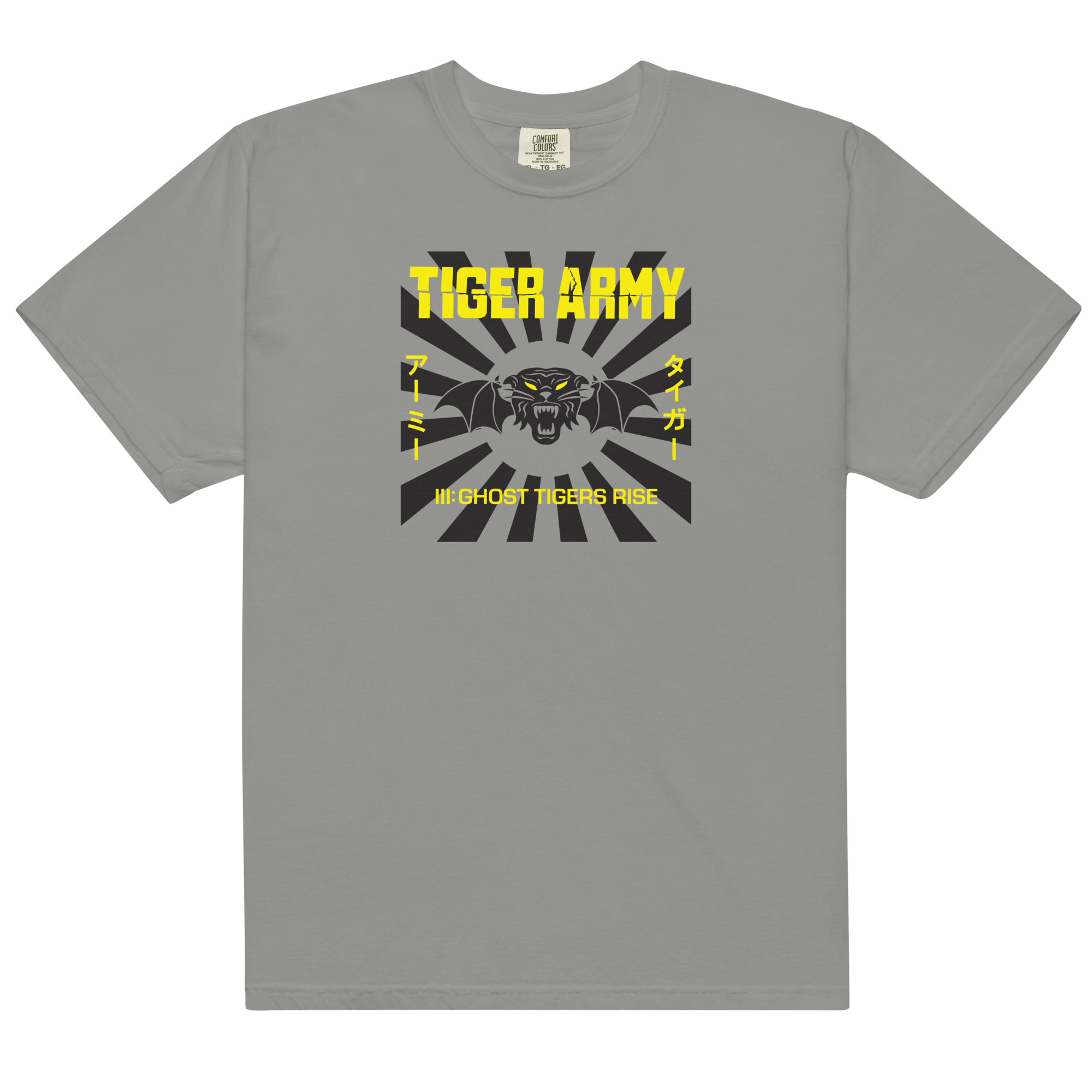 iii-ghost-tigers-rise-t-shirt-grau-baumwolle image 1