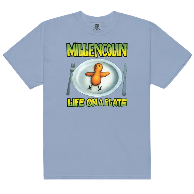 epitaph-apparel-life-on-a-plate-t-shirt-blau-albumcover image 1