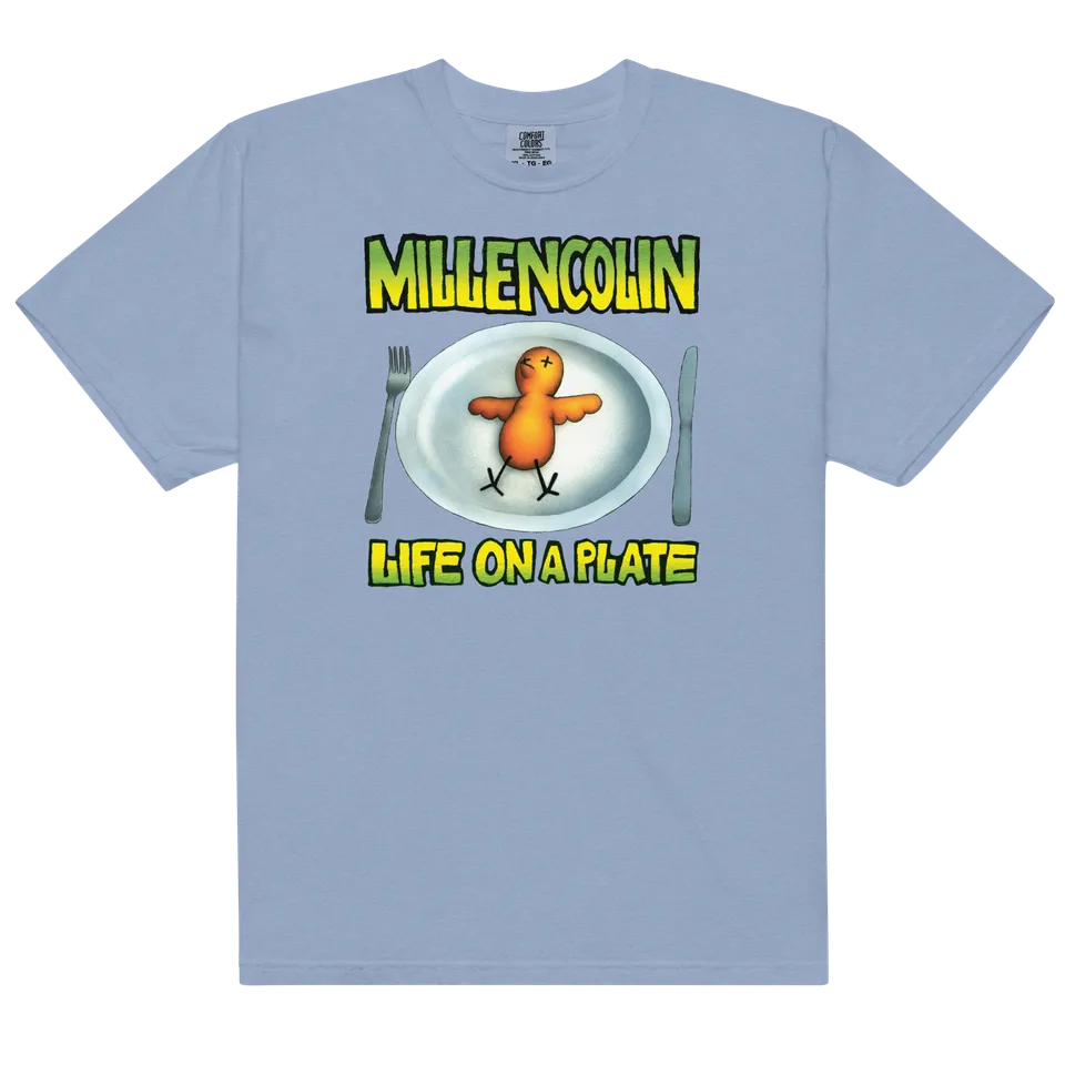 epitaph-apparel-life-on-a-plate-t-shirt-blau-albumcover image 1