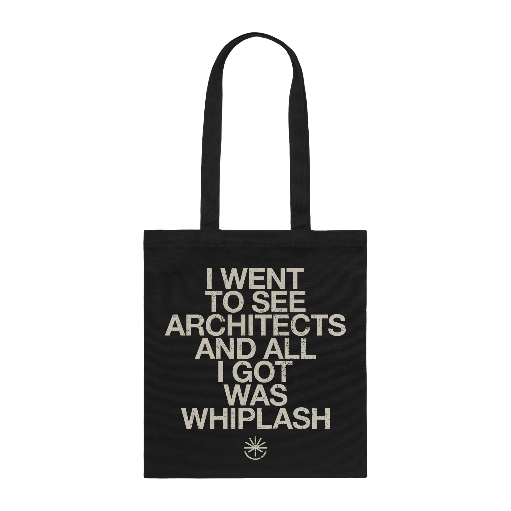 architects-all-i-got-was-whiplash-tote-bag-stoffbeutel-schwarz image 2