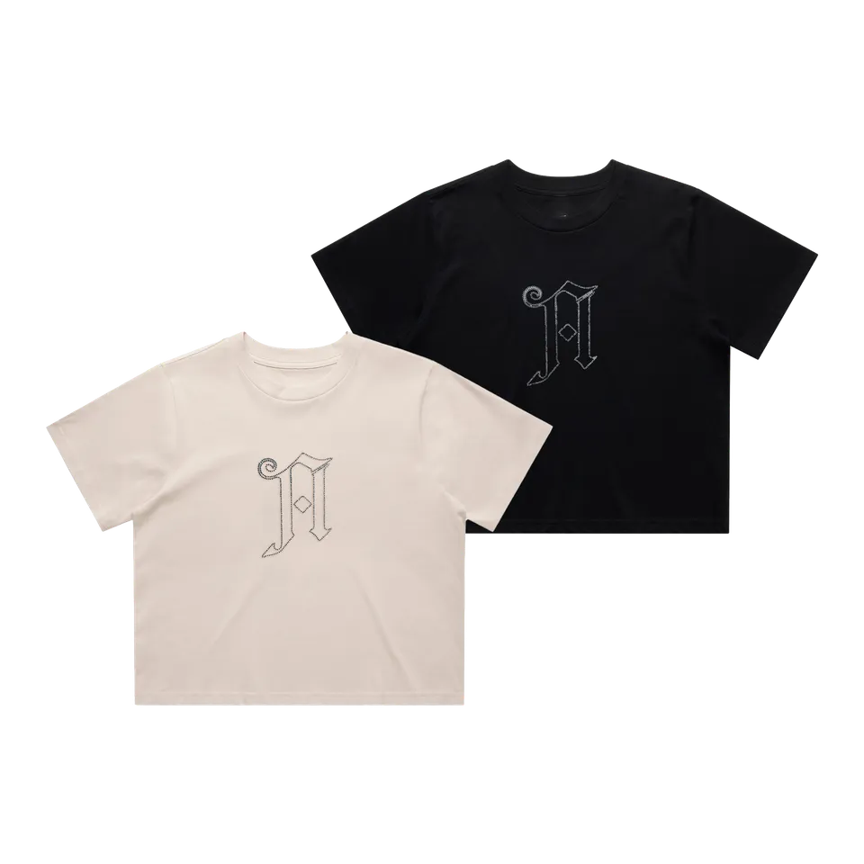 architects-diamonte-crop-t-shirt-schwarz-baumwolle-cropped-fit image 1