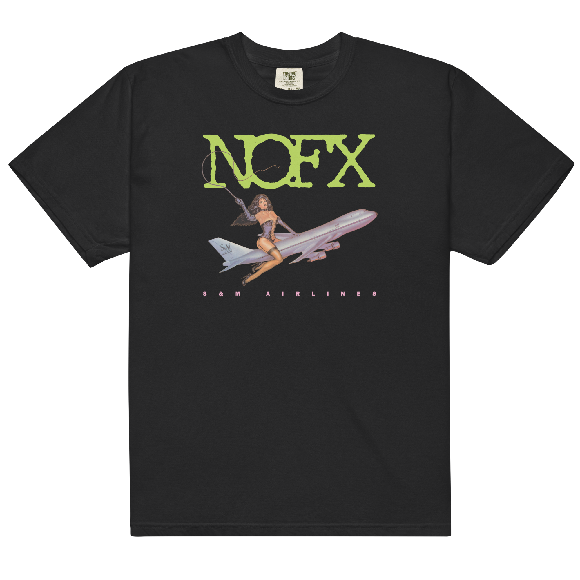 nofx-s-m-airlines-t-shirt-schwarz-baumwolle image 1