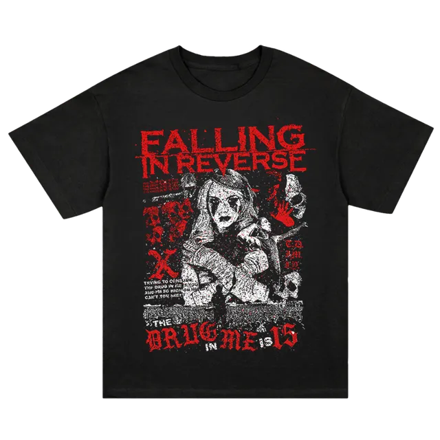 falling-in-reverse-the-drug-in-me-15-tee-t-shirt-baumwolle image 1