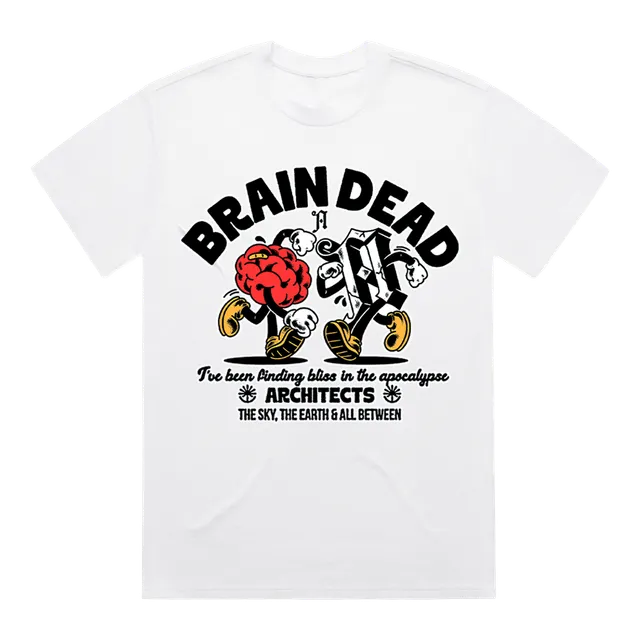 architects-brain-dead-white-t-shirt-wei-heavyweight-240gsm image 1