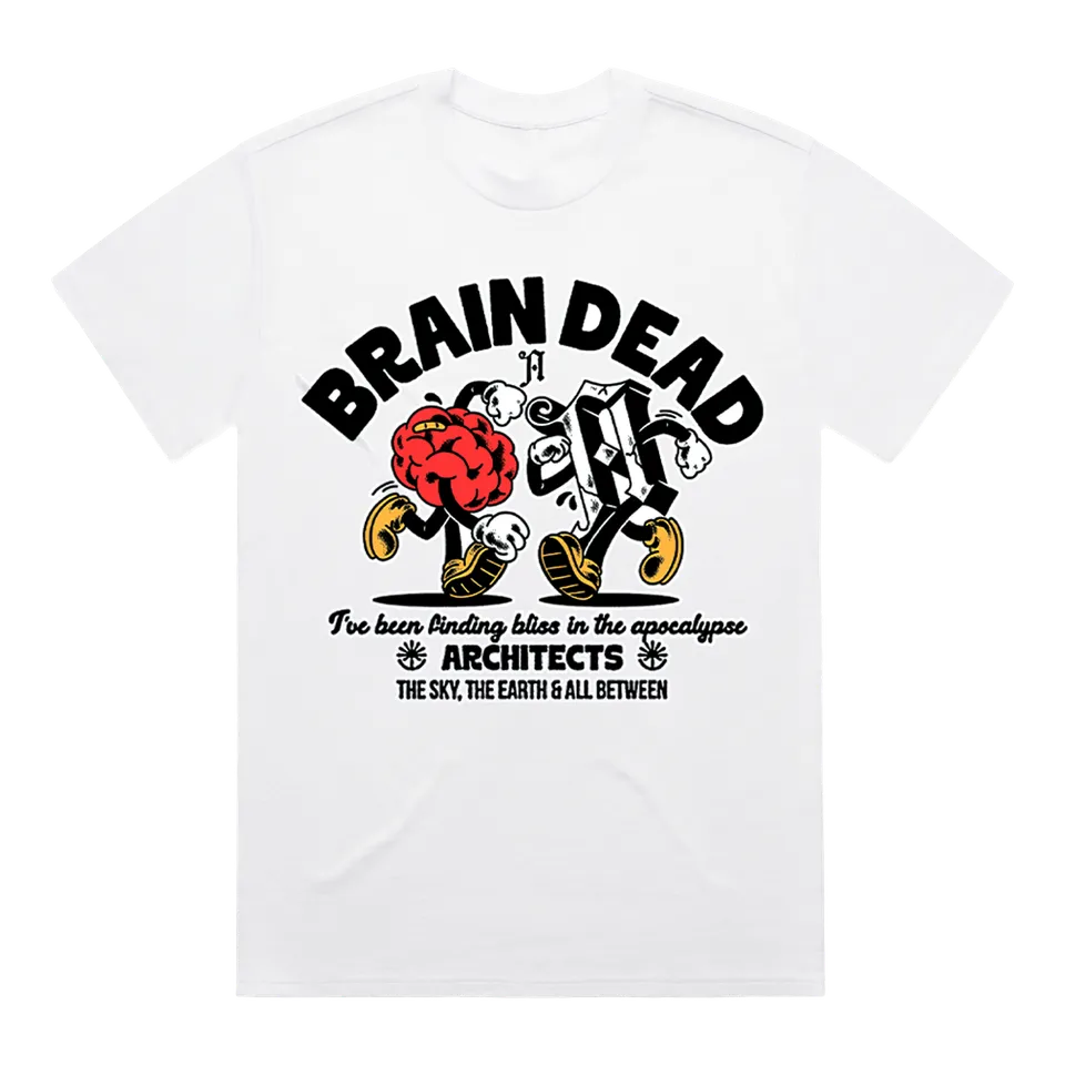 architects-brain-dead-white-t-shirt-wei-heavyweight-240gsm image 1