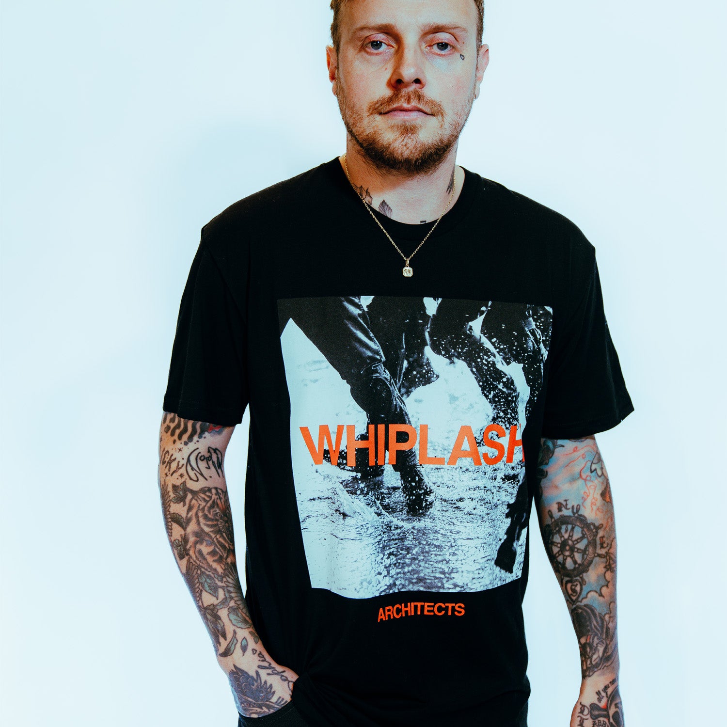 architects-whiplash-single-t-shirt-schwarz-regular-fit-baumwolle image 2