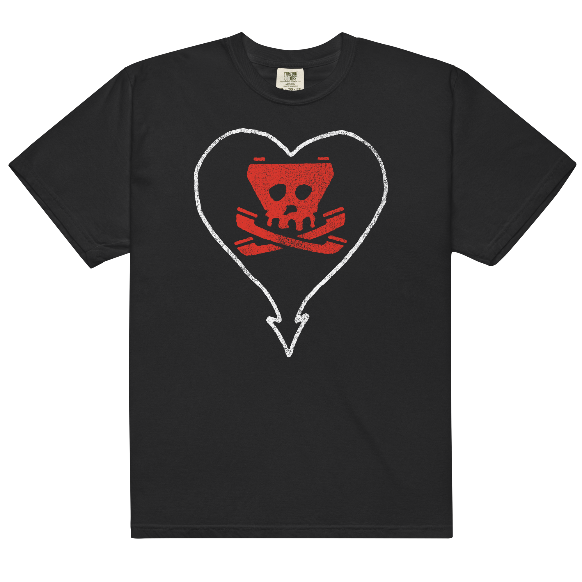 alkaline-trio-heartskull-tone-t-shirt-schwarz-baumwolle image 1