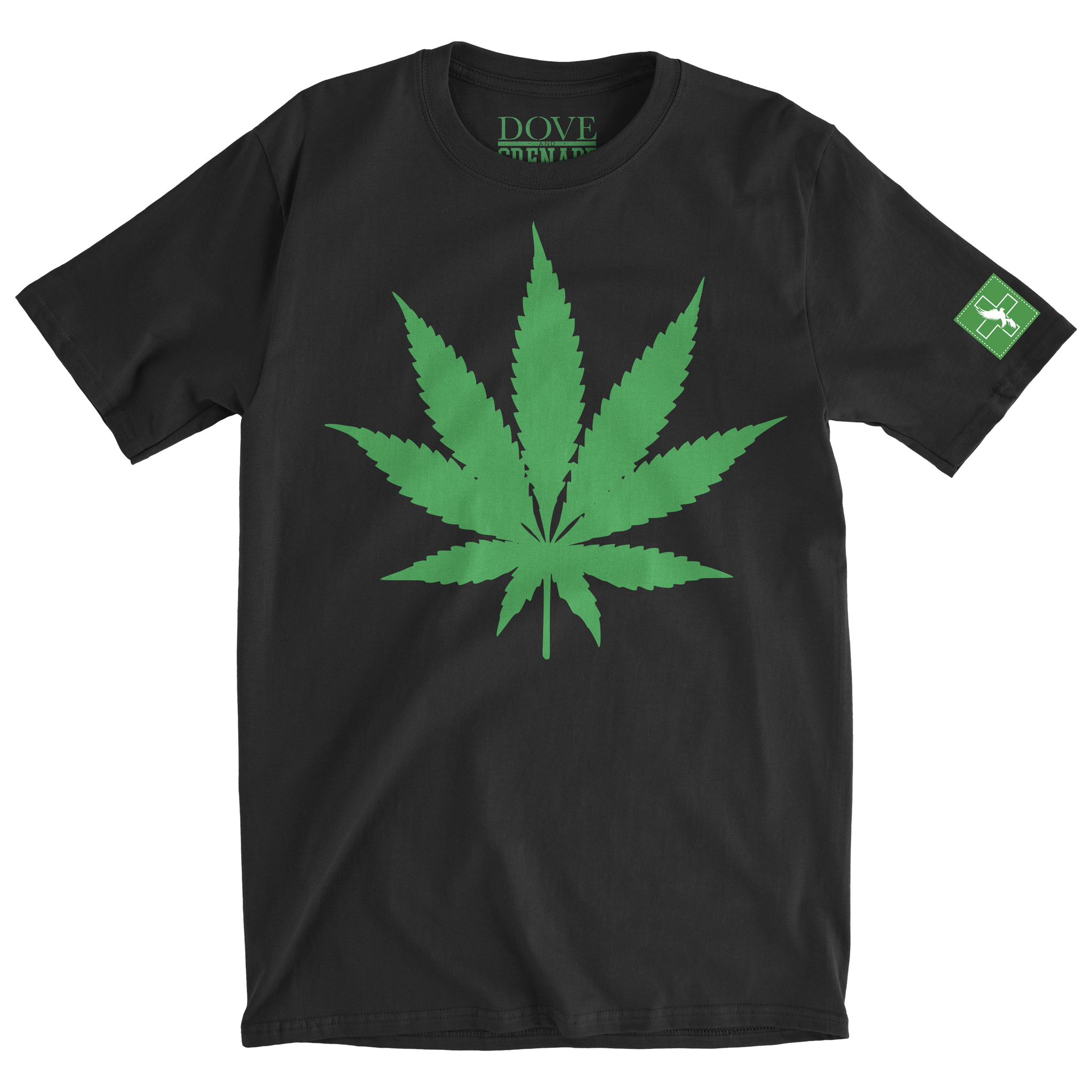 hollywood-undead-d-g-leaf-tee-t-shirt-schwarz-blatt image 2