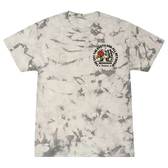 architects-brain-dead-crystal-dye-t-shirt-wei-tie-dye-baumwolle image 1