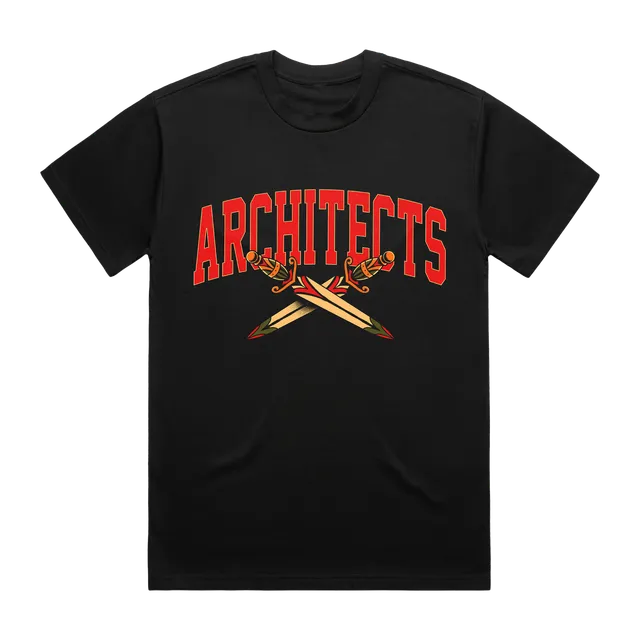 architects-tiger-knife-t-shirt-schwarz-tattoo-print image 1