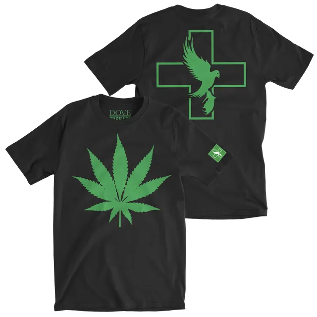 hollywood-undead-d-g-leaf-tee-t-shirt-schwarz-blatt image 1