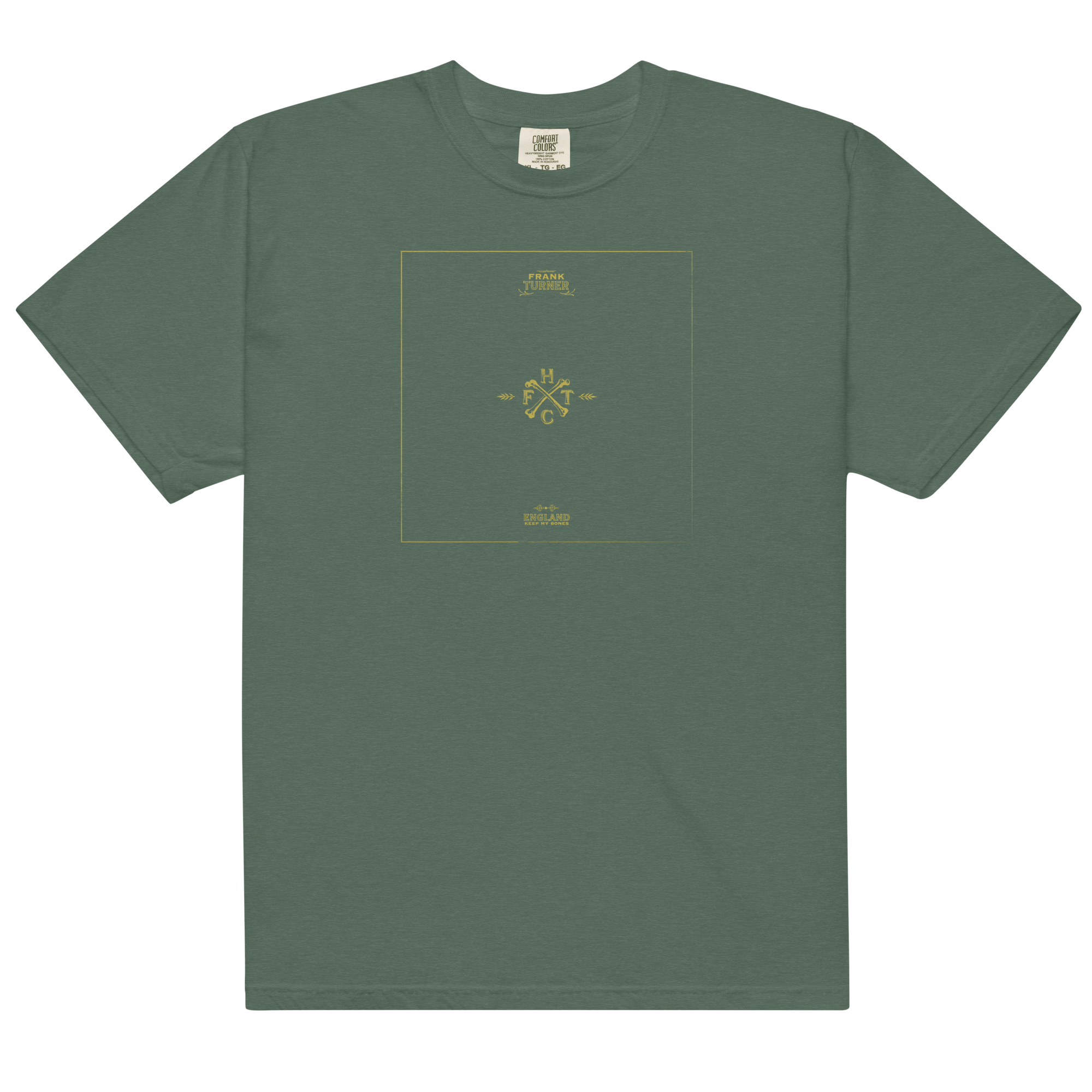 frank-turner-england-keep-my-bones-t-shirt-gr-n image 1