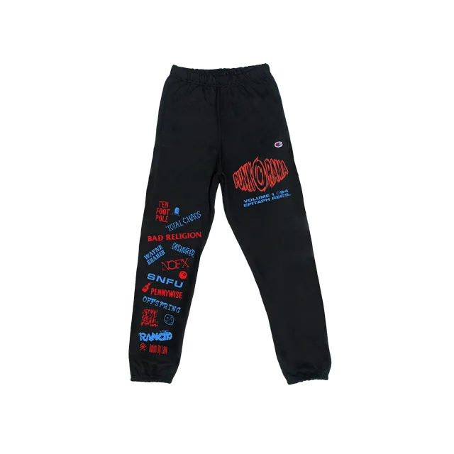 epitaph-records-punk-o-rama-sweatpants-schwarz-baumwolle image 1