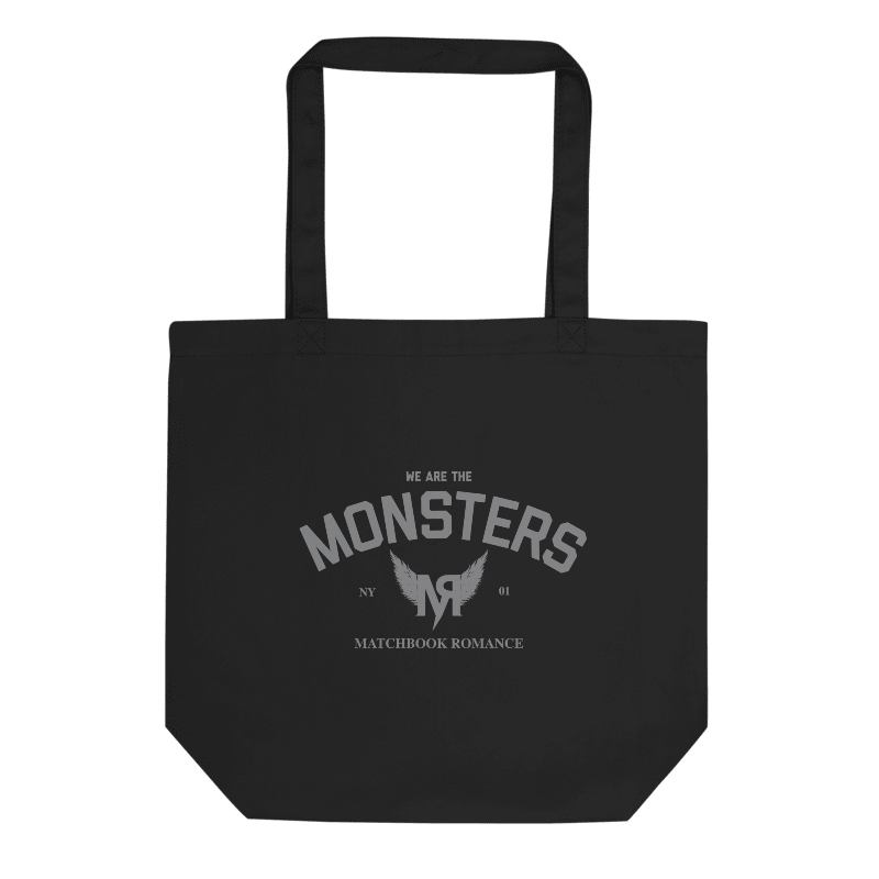 matchbook-romance-monsters-tote-beutel-schwarz-bio-baumwolle image 1