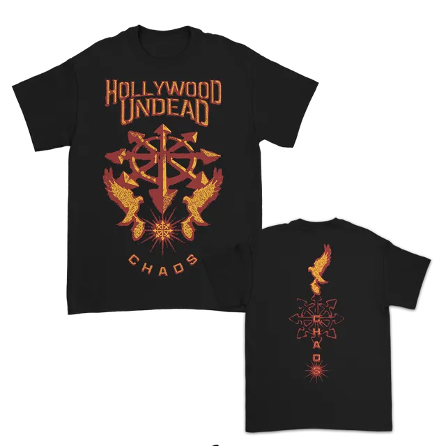 hollywood-undead-chaos-tee-t-shirt-schwarz-100-baumwolle image 1