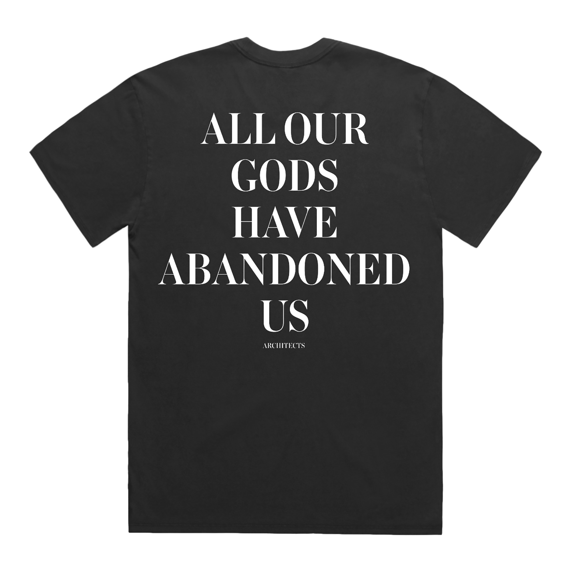 architects-all-our-gods-t-shirt-vintage-grey-anniversary-relaxed image 2
