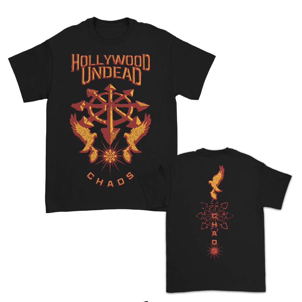hollywood-undead-chaos-tee-t-shirt-schwarz-100-baumwolle image 1