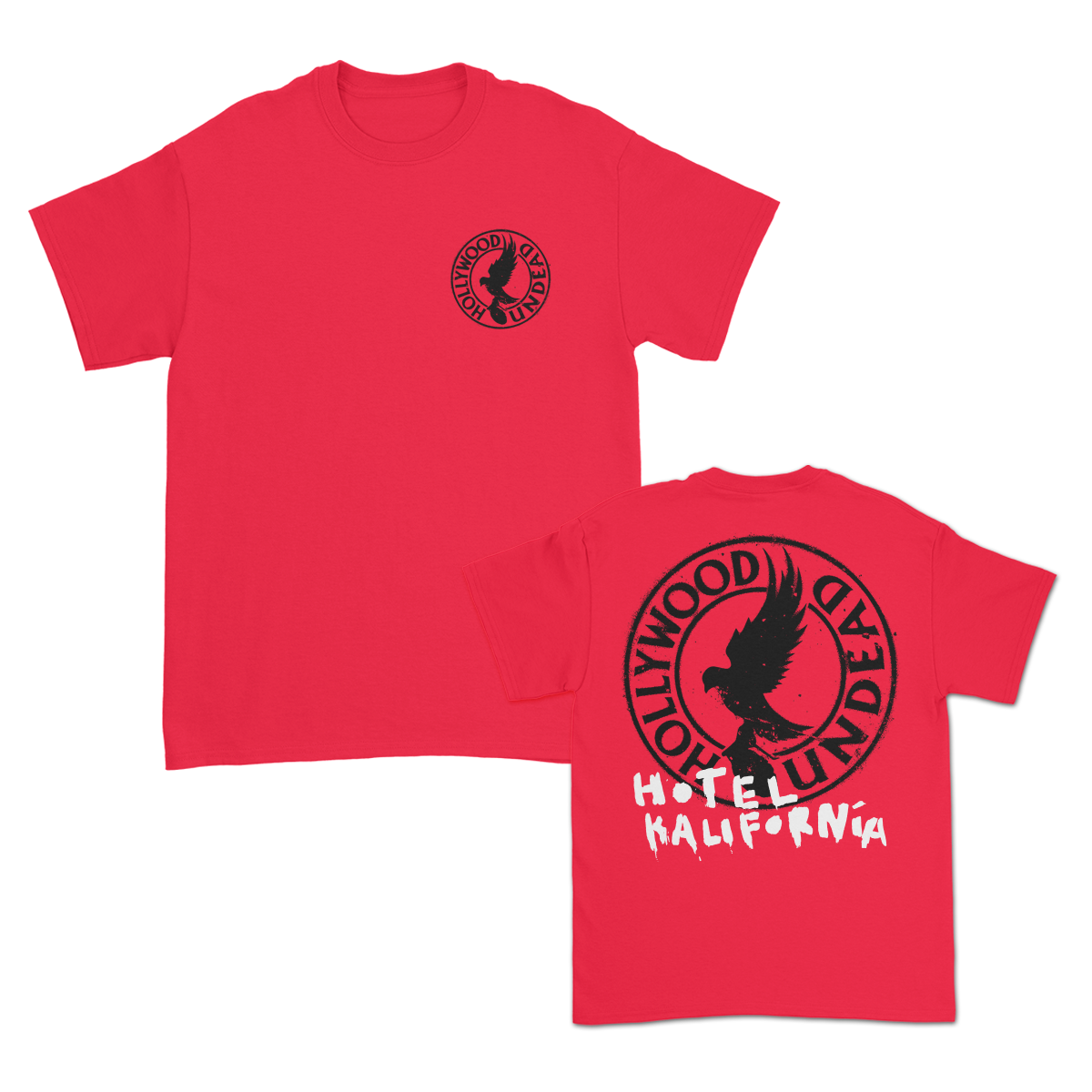 hollywood-undead-hotel-kalifornia-circle-logo-t-shirt-rot-l image 1
