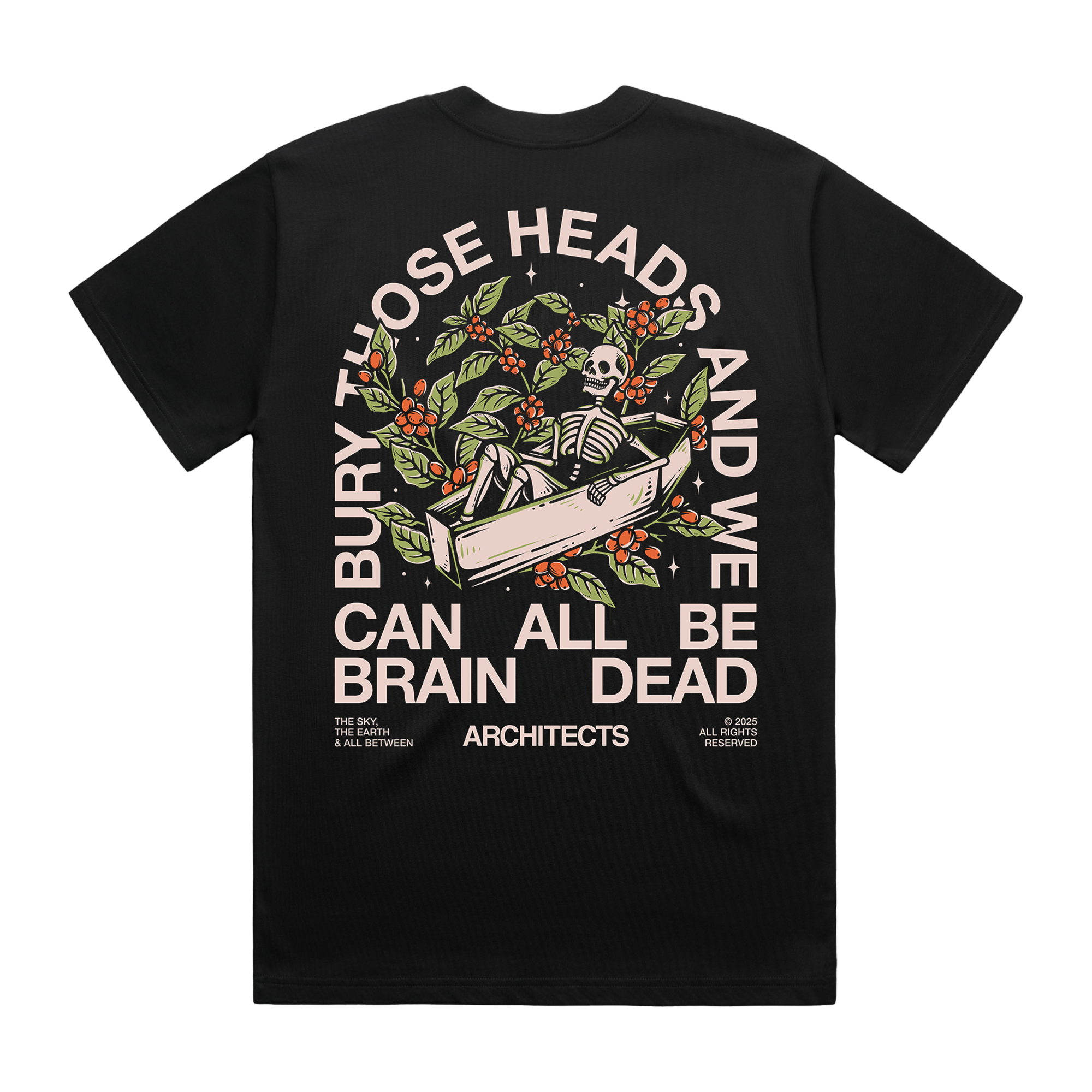 architects-bury-those-heads-t-shirt-schwarz-baumwolle image 2