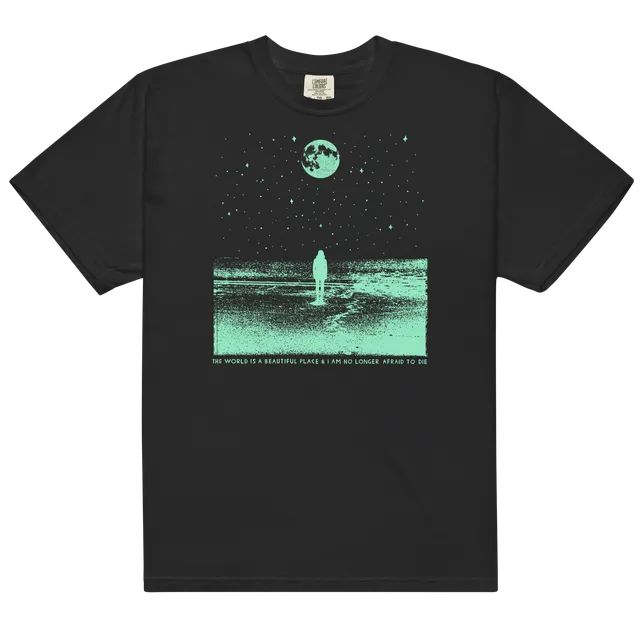 stargazer-t-shirt-baumwolle-schwarz-space-print image 1