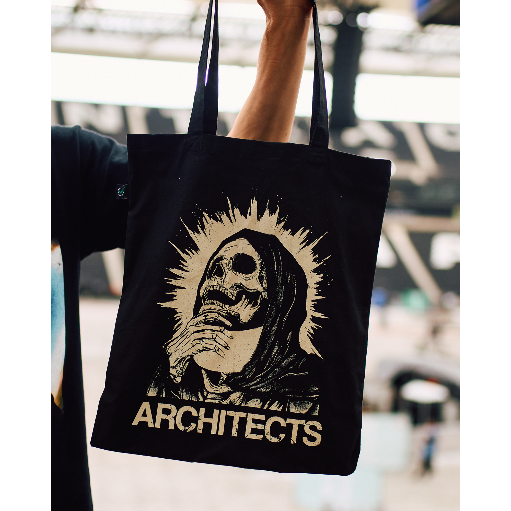 architects-all-i-got-was-whiplash-tote-bag-stoffbeutel-schwarz image 3