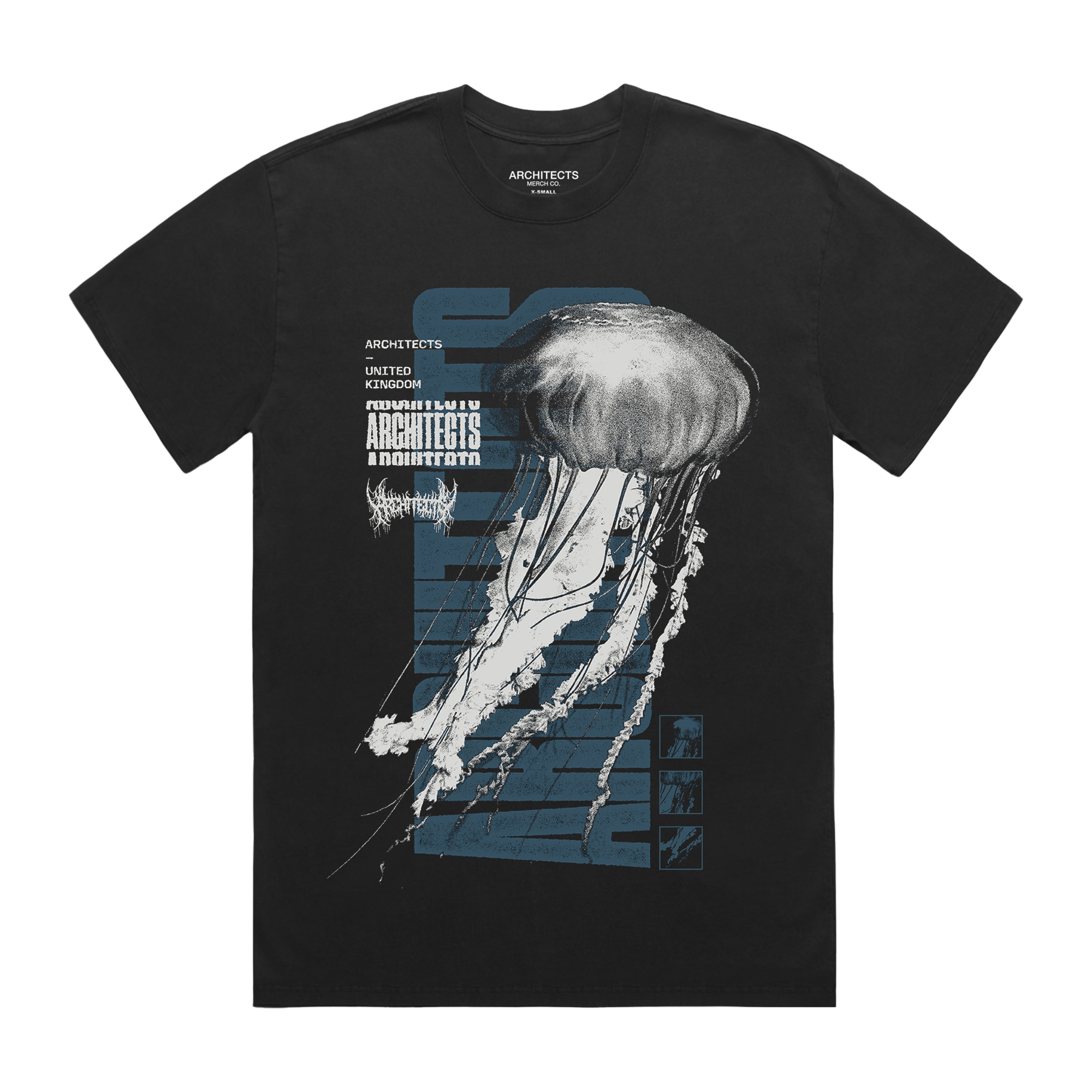 architects-jellyfish-faded-black-t-shirt-baumwolle image 1