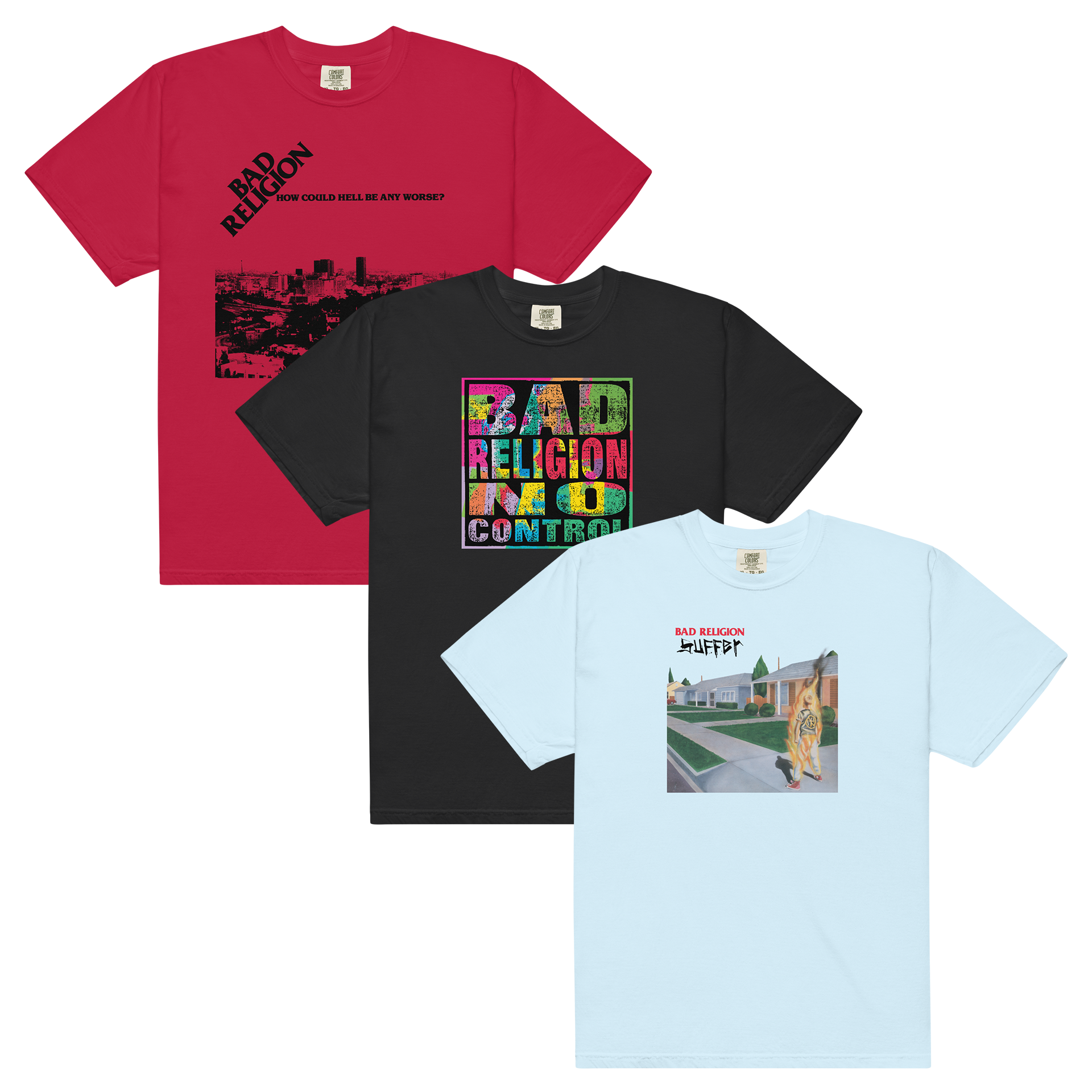 bad-religion-bundle-save-t-shirt-3er-set-album-cover-baumwolle image 1