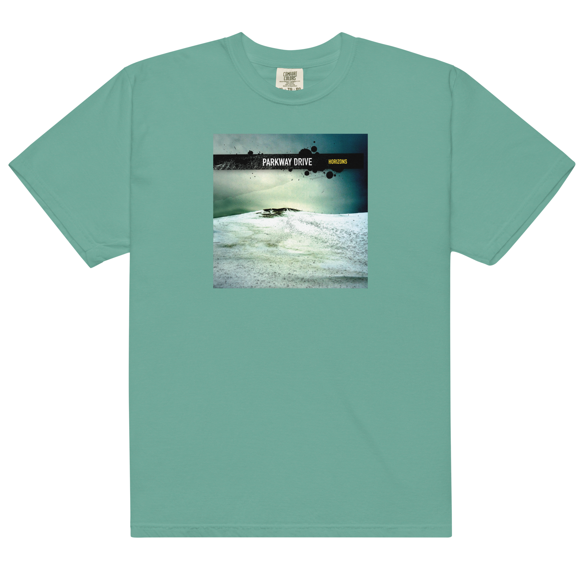 horizons-t-shirt-seafoam-green-albumprint image 1