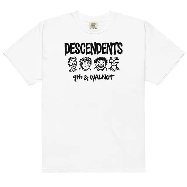 descendents-9th-walnut-t-shirt-wei-graffiti-baumwolle image 1