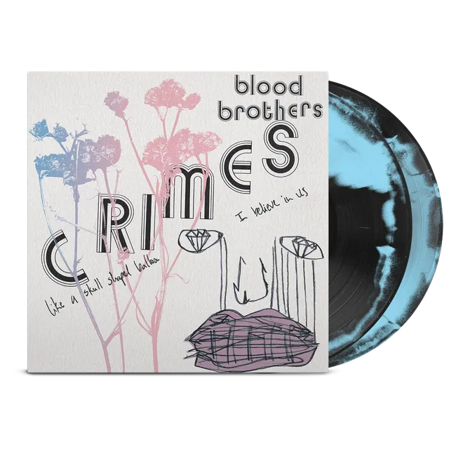 blood-brothers-crimes-2xlp-vinyl-schwarz-baby-blau-limitiert image 1