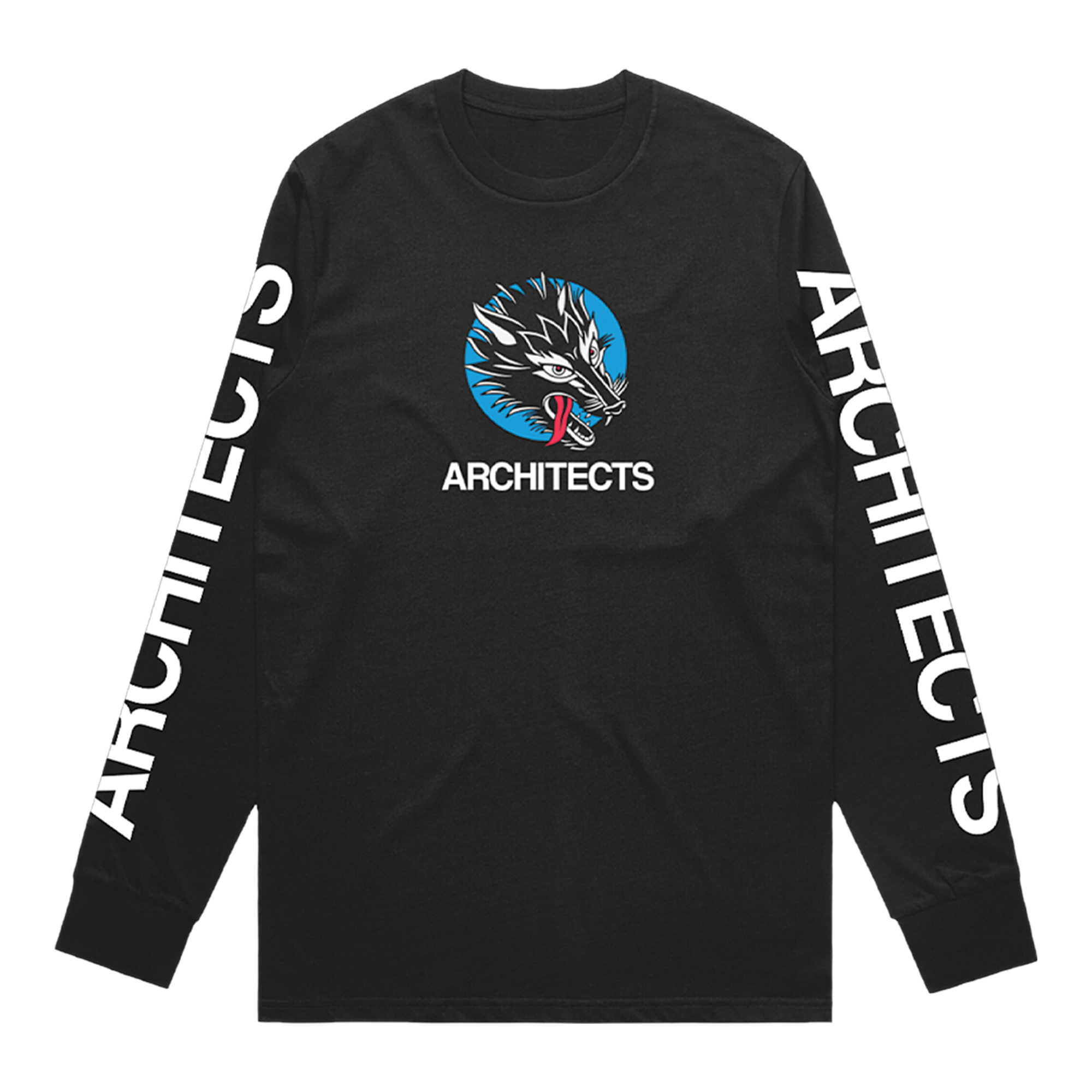 architects-wolf-head-longsleeve-langarmshirt-schwarz image 1